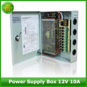 Power Supply CCTV Box 12V 10A